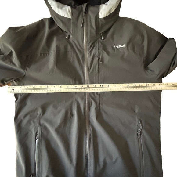 Decathlon Piste 500 down and feather filled black and grey ski jacket size L - Picture 11 of 17